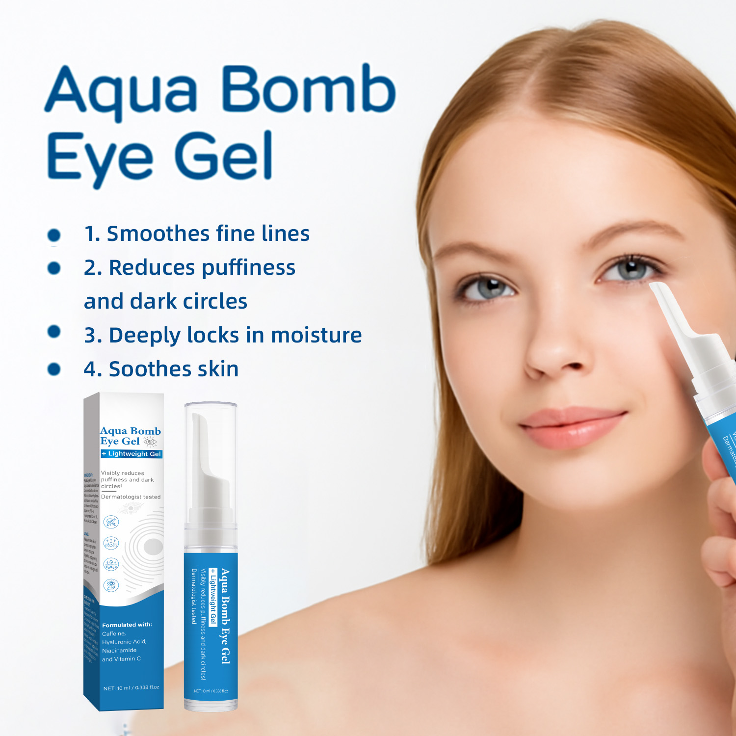 Hyaluronic Acid Serum - Gel para Olhos Aqua Cooling com