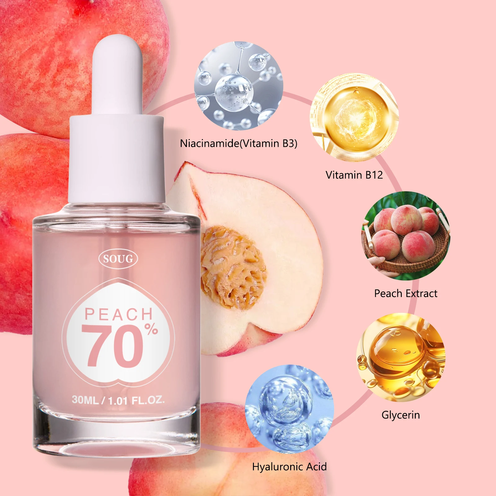 Pêssego 70% niacinamida soro h - Skincare La Roche Posay avaliação e preço