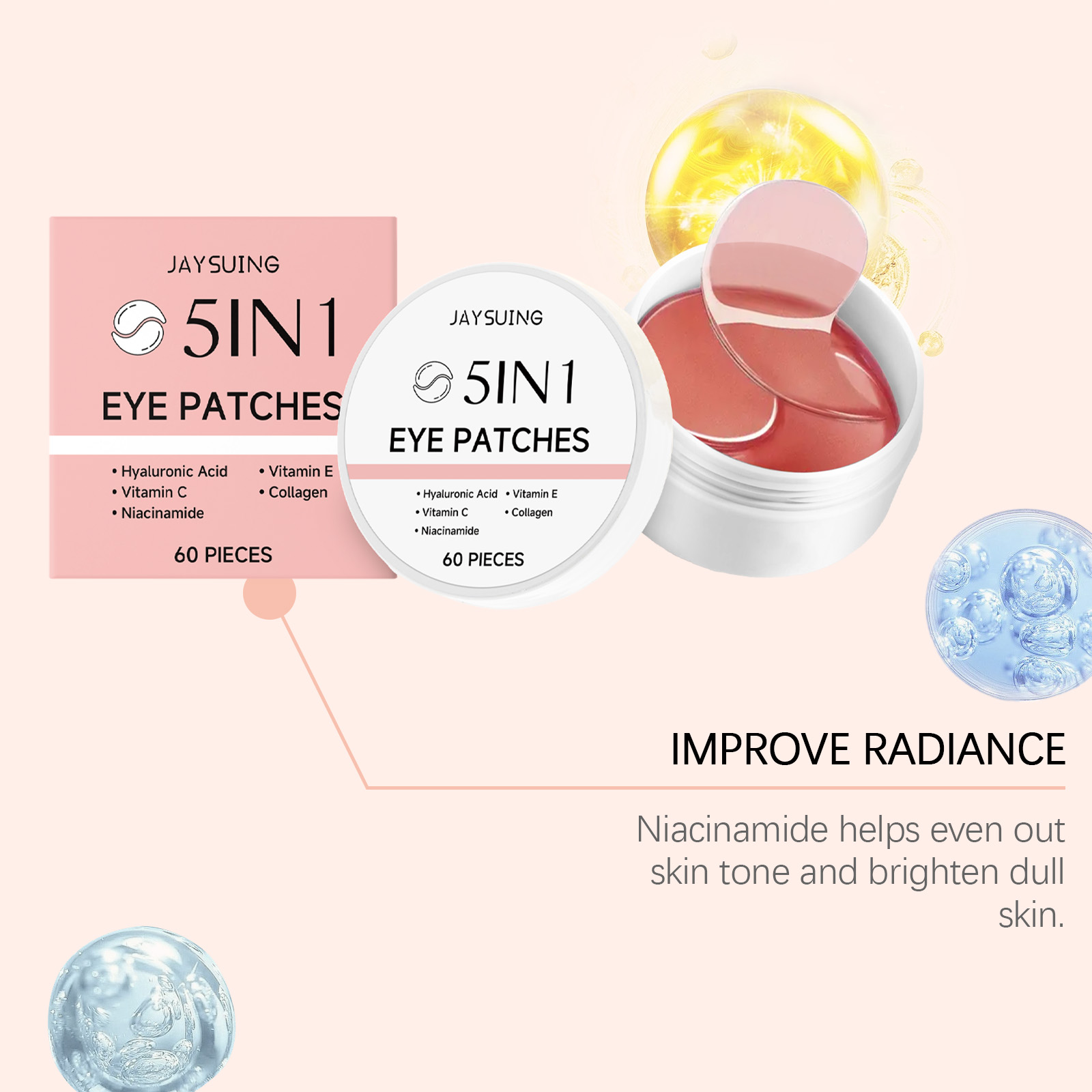 JAYSUING Conjunto de 60 Máscar - Hyaluronic Acid Serum avaliação e preço