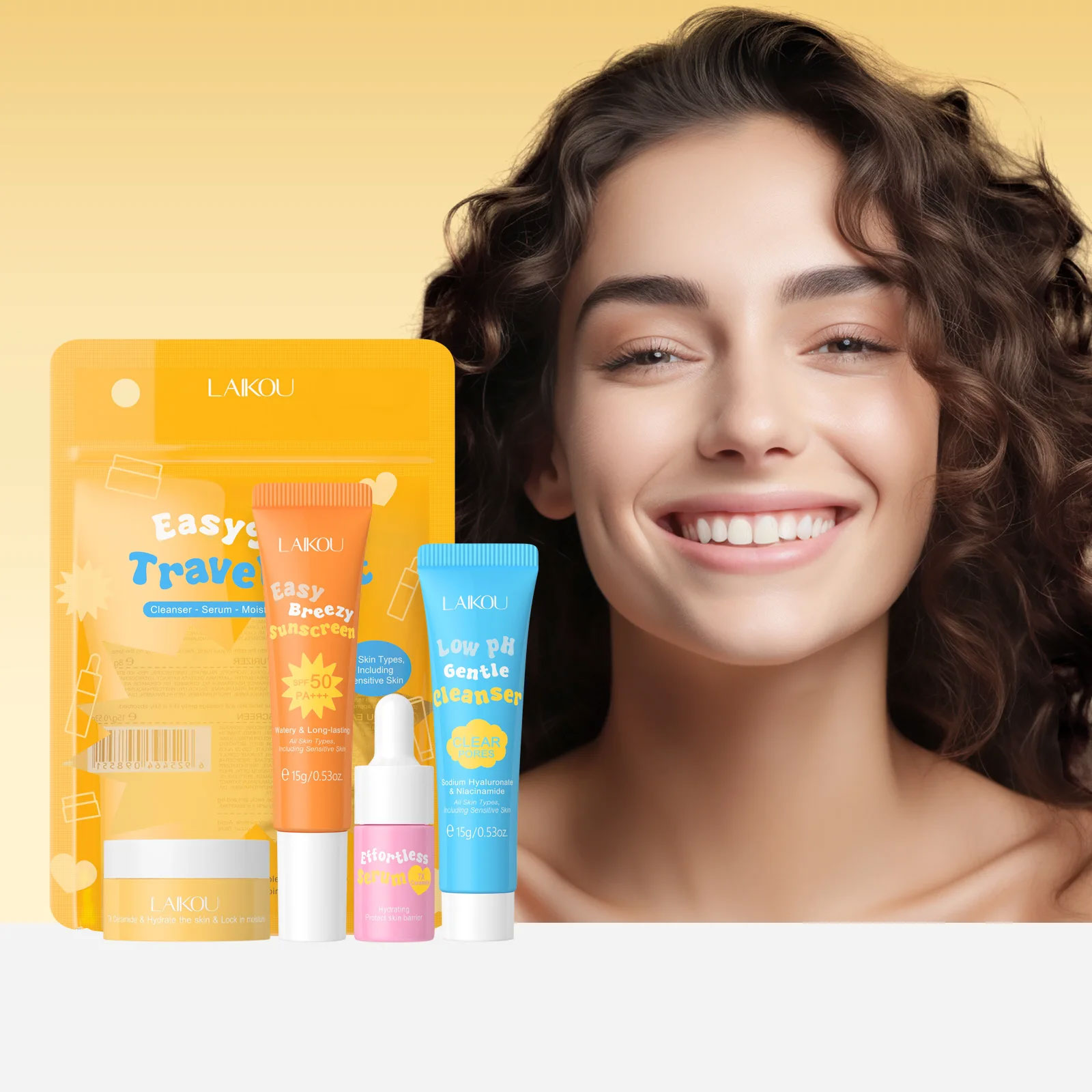 4 pçs laikou ceramida terno de - Hyaluronic Acid Serum avaliação e preço