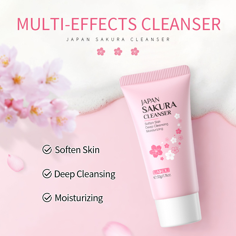Japão sakura limpador facial c - Skincare Routine avaliação e preço