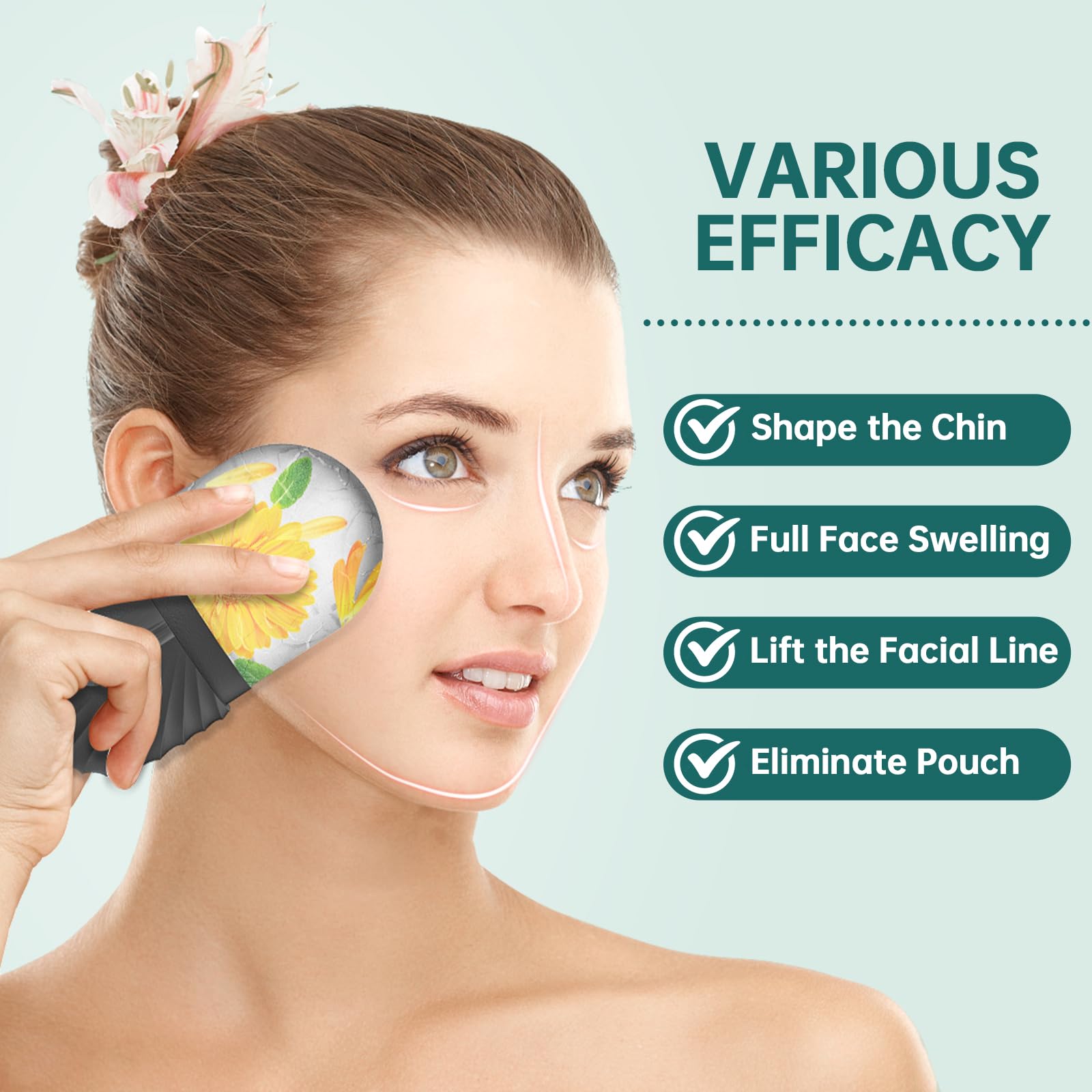 1/2/3 pçs rolo de gelo facial  - Skincare Routine avaliação e preço